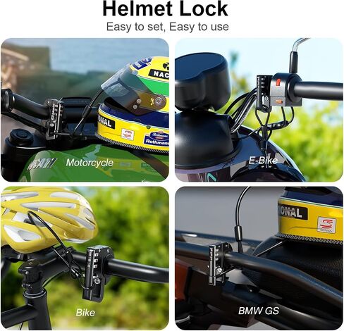 Kewig Aluminum Alloy Anti-Theft Motorcycle Bike Helmet Lock in Kuwait