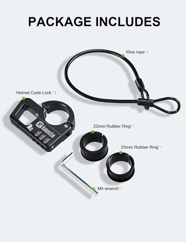 Kewig Aluminum Alloy Anti-Theft Motorcycle Bike Helmet Lock in Kuwait