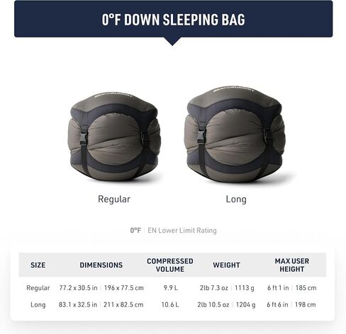 Sea to Summit Spark Ultralight Down Sleeping Bag, 0-Degree, Regular in Saudi Arabia