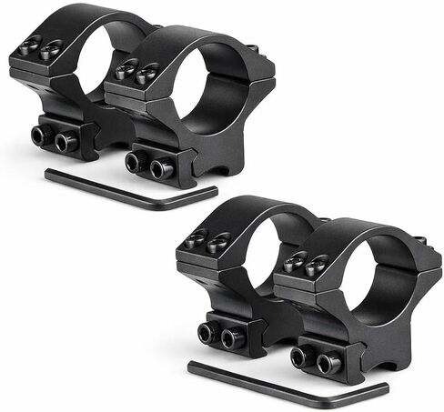 360 Tactical 2 Piece 1 Inch Medium and Low Profile Rifle Scope Rings fits 11mm Dovetail Rail Optic Rings in Kuwait
