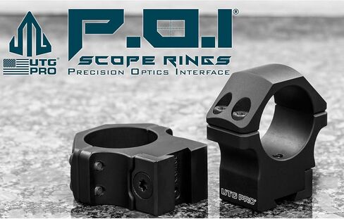 Leapers Inc, UTG Pro P.O.I Dovetail Rings, High Profile, Black in Kuwait
