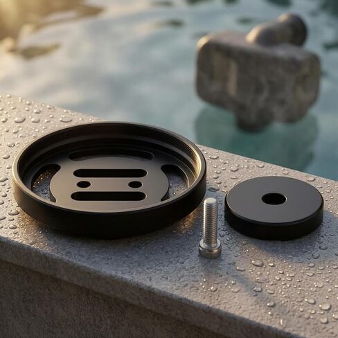 Lens Mount Adapter Camera Mount Holder Base Bracket with Threaded Connection and Slotted Cutouts Aluminum Alloy Construction for Underwater Rigs, M67 Fixed Base in Saudi Arabia