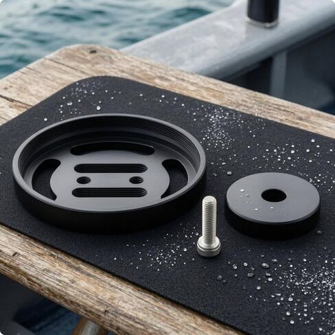 Lens Mount Adapter Camera Mount Holder Base Bracket with Threaded Connection and Slotted Cutouts Aluminum Alloy Construction for Underwater Rigs, M67 Fixed Base-arm in Saudi Arabia