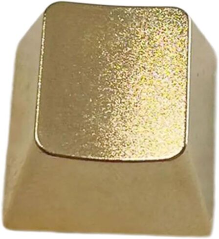 Matte Gold Alloy Keycap, Metal Replacement Keycap for Mechanical Keyboards, Sturdy Accent for Enthusiasts in Kuwait