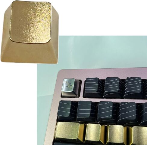 Matte Gold Alloy Keycap, Metal Replacement Keycap for Mechanical Keyboards, Sturdy Accent for Enthusiasts in Kuwait