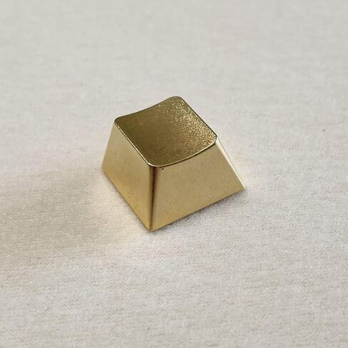 Matte Gold Alloy Keycap, Metal Replacement Keycap for Mechanical Keyboards, Sturdy Accent for Enthusiasts in Kuwait