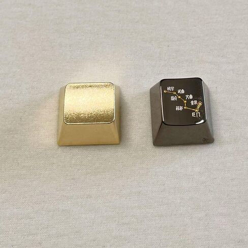 Matte Gold Alloy Keycap, Metal Replacement Keycap for Mechanical Keyboards, Sturdy Accent for Enthusiasts in Kuwait