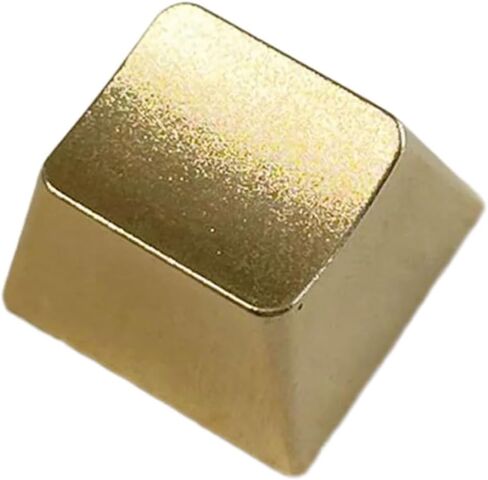Matte Gold Alloy Keycap, Metal Replacement Keycap for Mechanical Keyboards, Sturdy Accent for Enthusiasts in Kuwait