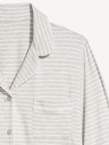 Old Navy Sunday Sleep Knit Jersey Pant Set - Gray Stripe in Kuwait