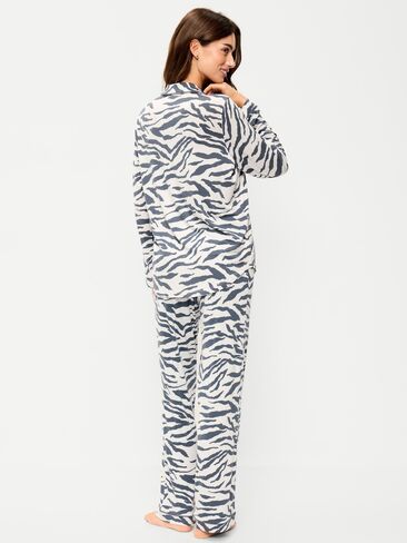 Old Navy Sunday Sleep Knit Jersey Pant Set - Zebra in Kuwait