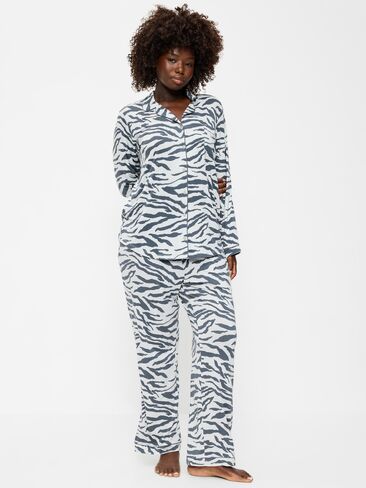Old Navy Sunday Sleep Knit Jersey Pant Set - Zebra in Kuwait