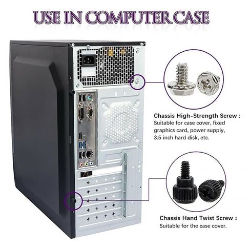 Computer Case Screws Kit Steel Assortment for Replacement Repair in Kuwait