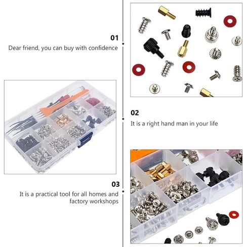 Computer Case Screws Kit Steel Assortment for Replacement Repair in Kuwait