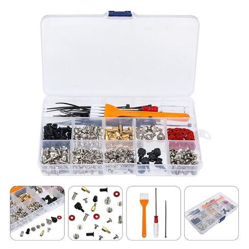 Computer Case Screw Kit Steel Assorted Bolts and Washers in Kuwait