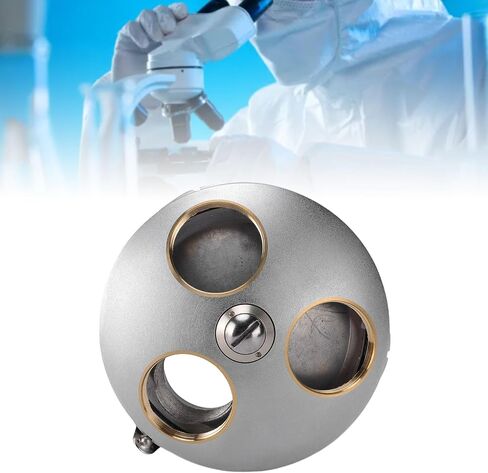 banapoy 3 Holes Microscope Converter, Aluminum Alloy Objective Lens Adapter, Microscope Lens Adapters, RMS Interface, 20.2mm Thread Hole Diameter, for 185 195 Objective in Kuwait