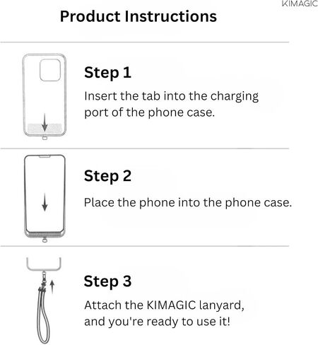 KIMAGIC Dopamine Minimalist Wrist Strap Phone Lanyard, Anti-Drop, Includes 2 Types of Phone Tabs (Clear & Matching Nylon) (02 Speechless Cloud Star Purple) in Kuwait