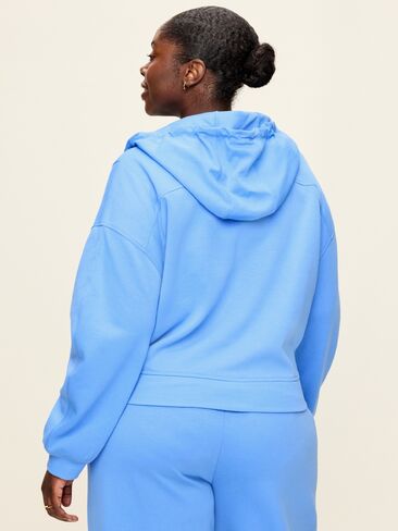 Old Navy Dynamic Fleece Half-Zip Hoodie Sweatshirt - Light Blue in Kuwait