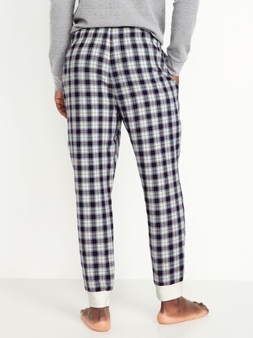 Old Navy Plaid Flannel Pajama Joggers - Navy/Yellow Plaid in Kuwait