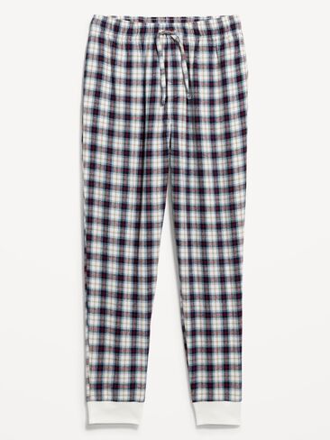 Old Navy Plaid Flannel Pajama Joggers - Navy/Yellow Plaid in Kuwait