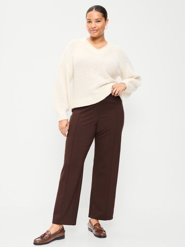 Old Navy Extra High-Waisted Stevie Straight Pants - Earthen in Kuwait