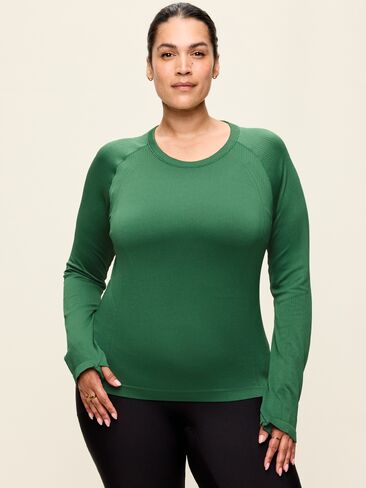 Old Navy Fluid Seamless Fitted Top - Field Of Greens in Kuwait