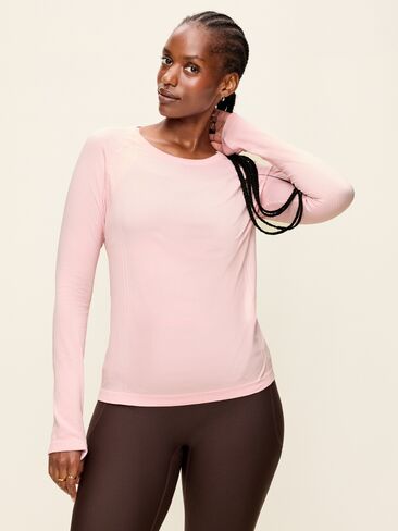 Old Navy Fluid Seamless Fitted Top - Fairytale Rose in Kuwait