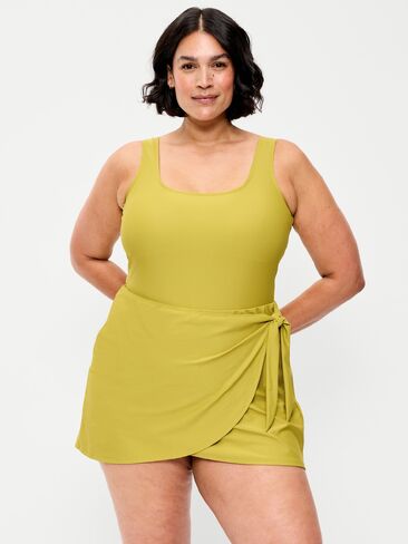 Old Navy Matte Side-Tie Swim Dress - Lacewing in Kuwait