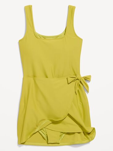 Old Navy Matte Side-Tie Swim Dress - Lacewing in Kuwait