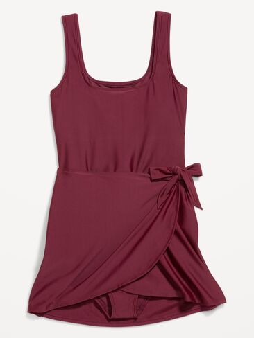 Old Navy Matte Side-Tie Swim Dress - Reddy Or Not in Kuwait