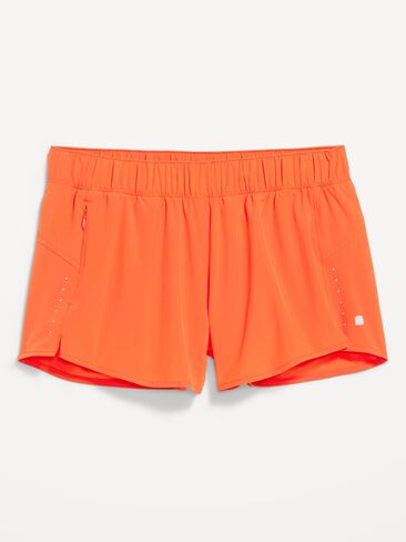 Old Navy Mid-Rise StretchTech Run Shorts -- 3-inch inseam - Tiger Lily Orange in Kuwait