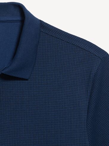 Old Navy Classic Fit Pique Polo - Dark Sea Blue Print in Kuwait