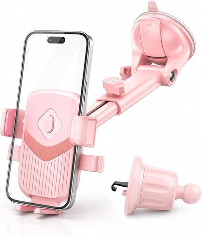 Multi-Purpose Pink Car Phone Holder for Windshield,Dashboard,Air Vent in Kuwait