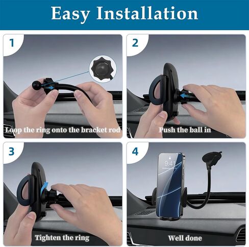 Car Phone Holder for Windshield, Suction Cup Phone Mount in Kuwait