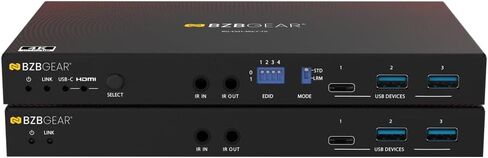 4K UHD HDMI/USB-C KVM 3.0 Extender/Switcher with USB 3.0/Ethernet/RS-232/POE in Kuwait
