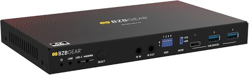 4K UHD HDMI/USB-C KVM 3.0 Extender/Switcher with USB 3.0/Ethernet/RS-232/POE in Kuwait