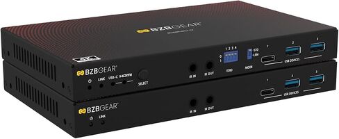 4K UHD HDMI/USB-C KVM 3.0 Extender/Switcher with USB 3.0/Ethernet/RS-232/POE in Kuwait