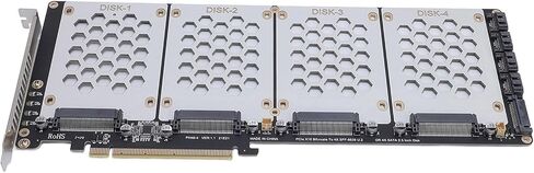 Pissente U.2 NVMe to PCIe 4.0 X8 Adapter, SFF8639 2.5in in Saudi Arabia