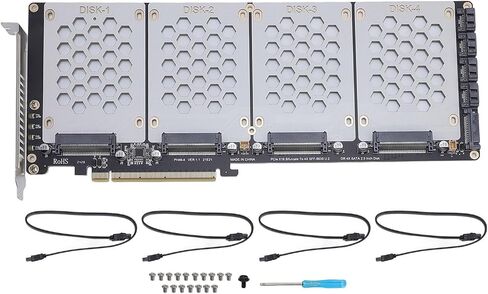 Pissente U.2 NVMe to PCIe 4.0 X8 Adapter, SFF8639 2.5in in Saudi Arabia