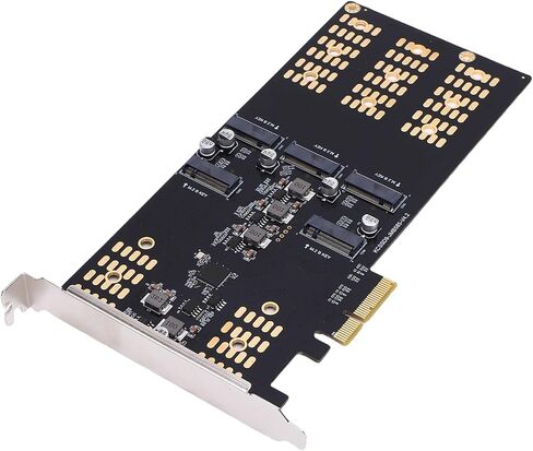 Pissente M.2 PCIe to SSD Adapter, 5 Slot Expansion Card in Saudi Arabia