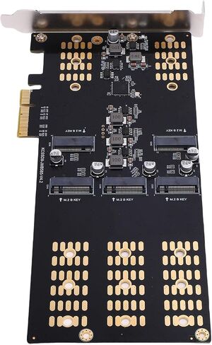Pissente M.2 PCIe to SSD Adapter, 5 Slot Expansion Card in Saudi Arabia