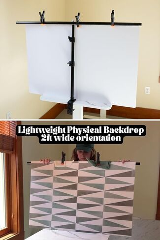 Bessie Bakes Backdrops Photography Backdrop Stand with Table Clamp, 39-Inch Crossbar, Adjustable up to 3ft Tall, Ideal for Food Photography, Product Photography & Content Creation in Saudi Arabia