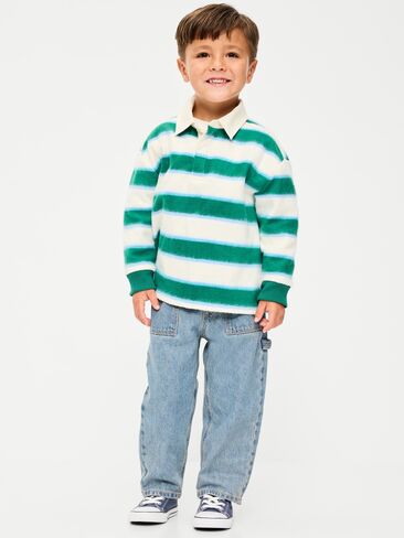 Old Navy Super Baggy Carpenter Jeans for Toddler Boys - Blue Washed in Kuwait