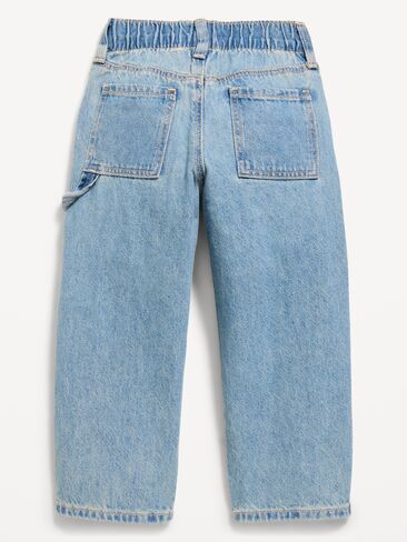 Old Navy Super Baggy Carpenter Jeans for Toddler Boys - Blue Washed in Kuwait