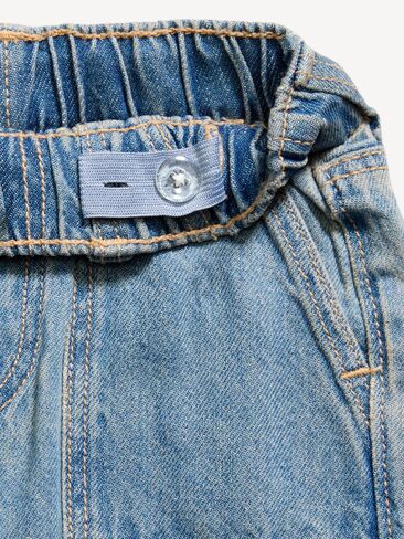 Old Navy Super Baggy Carpenter Jeans for Toddler Boys - Blue Washed in Kuwait