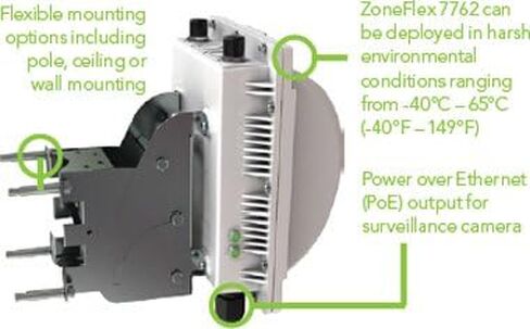 Ruckus Zoneflex 7762 خارجي 802.11N، 3x3:2، نقطة وصول مزدوجة النطاق 7762-S-AC 901-7762-US53 in Kuwait