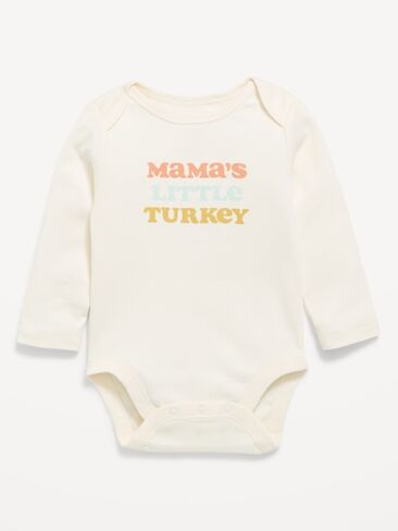 Old Navy Long-Sleeve Graphic Bodysuit for Baby - Creme De La Creme in Kuwait