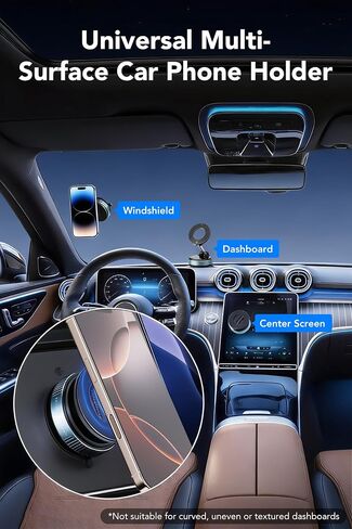 IKG Magnetic Phone Holder for Car, 360° Rotation Suction Phone Mount in Kuwait