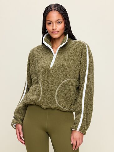 Old Navy Loose Sherpa Quarter-Zip Pullover - Hearthwood in Kuwait