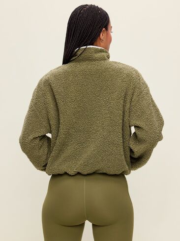 Old Navy Loose Sherpa Quarter-Zip Pullover - Hearthwood in Kuwait