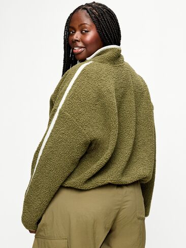 Old Navy Loose Sherpa Quarter-Zip Pullover - Hearthwood in Kuwait